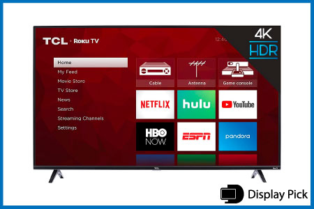 TCL 43S425 43 Inch 4K Ultra HD Smart ROKU LED TV