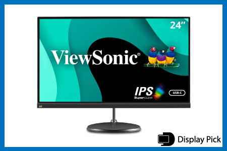 ViewSonic VX2485-MHU 24 Inch 1080p IPS Monitor for programming
